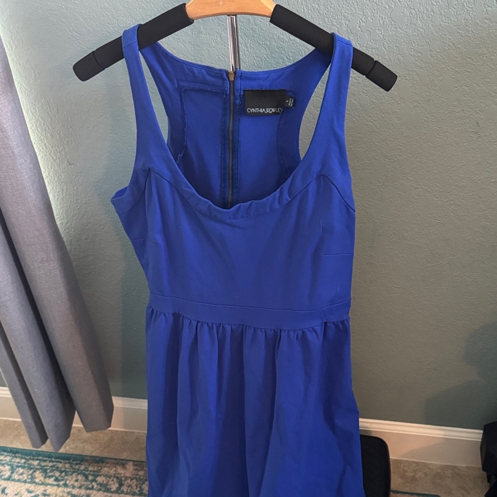 Cynthia Rowley Royal Blue Midi Dress